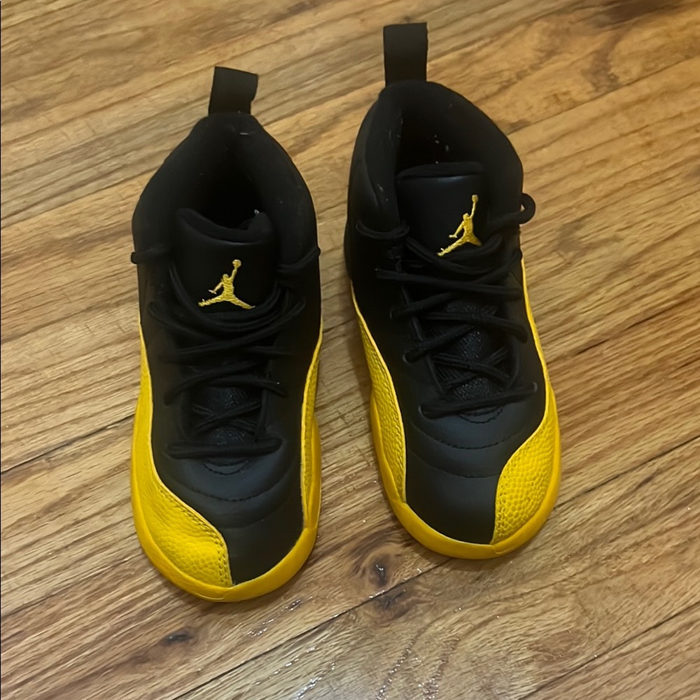 Air Jordan Black and Yellow Sneakers